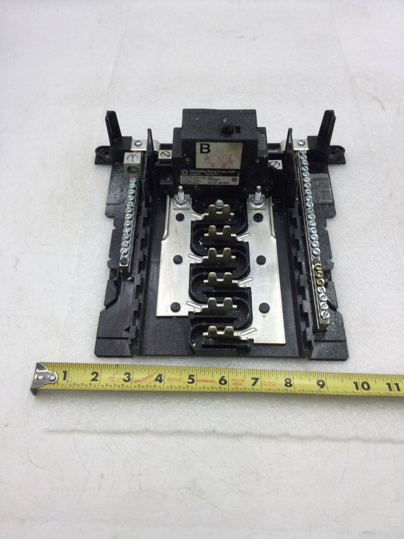 Square D HOM1224M125TC 6 Space/12 Circuit 125 Amp Main Breaker Load Center w/Breaker 10.5" X 10"