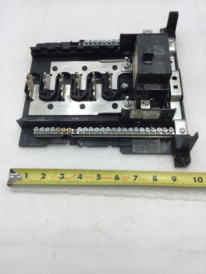 Square D HOM1224M125TC 6 Space/12 Circuit 125 Amp Main Breaker Load Center w/Breaker 10.5" X 10"