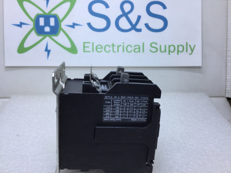 Eaton C25DNF230 30 Amp Definite Purpose Contactor 30FLA 115-575V