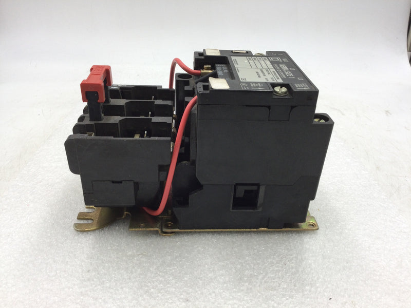 Square D 8536SC03S Starter/Contactor 600V Max 3-Pole Size 1 Series A