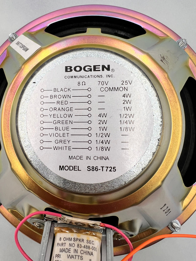 Bogen S86T725PG8W 4 W RMS Speaker Off-White