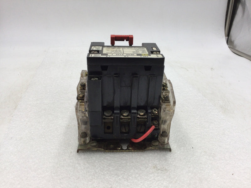 Square D 8536SC03A Contactor 600V Max Series A 3-Pole Electrical Interlock Size 1