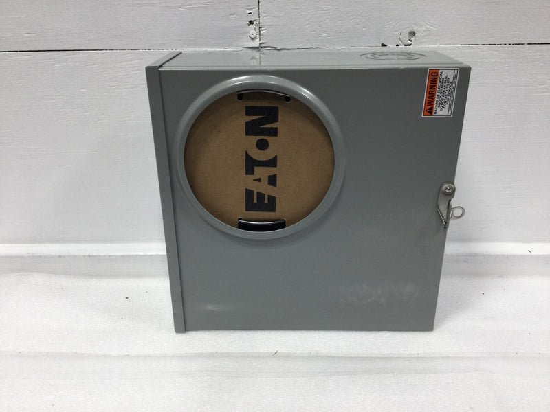 Eaton UTRS223ACH 200 Amp 600 VAC 1 Phase 3 Wire 4 Jaws Nema 3R Ringless Meter Socket Enclosure