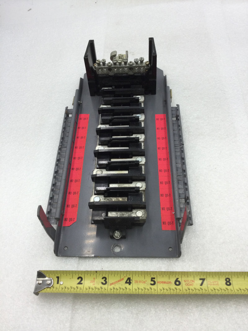 Square D QO Series 125 Amp 12 Space/24 Circuit Main Load Center Guts Only 7" X 13.5"