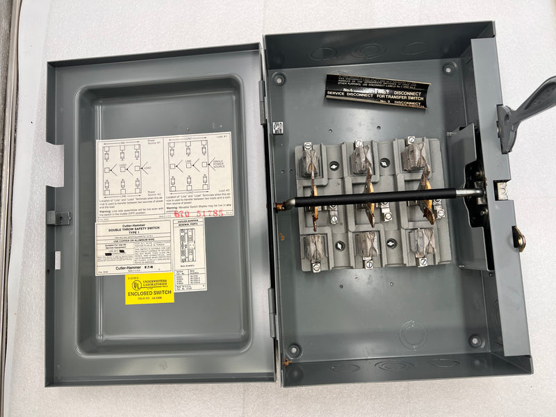 ITE NF321DT 30 Amp 2 Pole 240V Type 1 double Throw Enclosed Switch