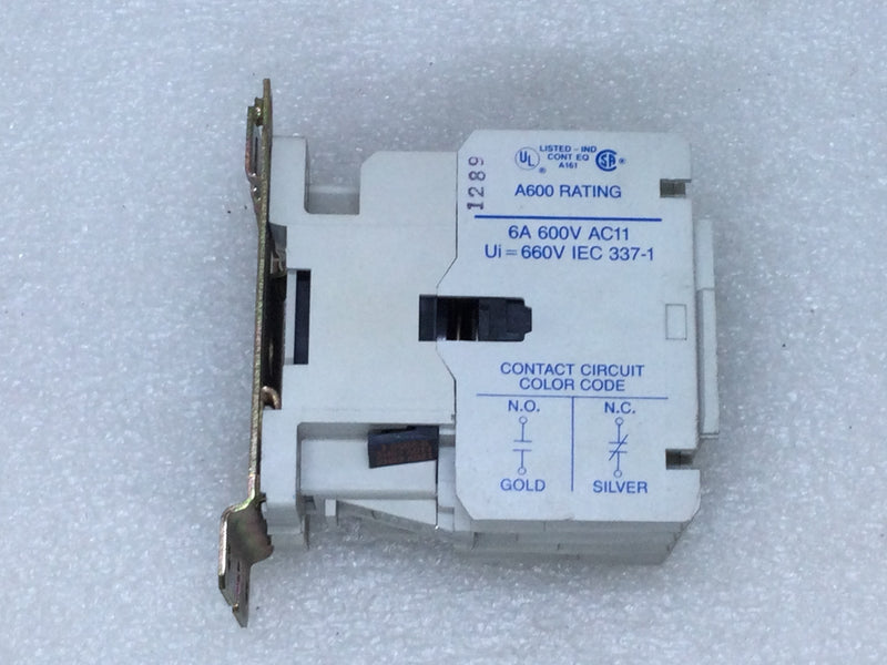 Cutler-Hammer/Eaton D15CR31 Control Relay 6 Amp 600V Series A1