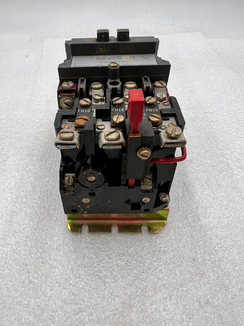 Westinghouse Motor Control A200MICE Size 1 11 Amp 3 Phase 460/575v @10Hp Contactor