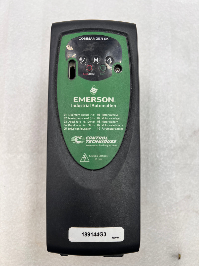 Emerson Controller Techniques Drive SKC3400220 Commander SK