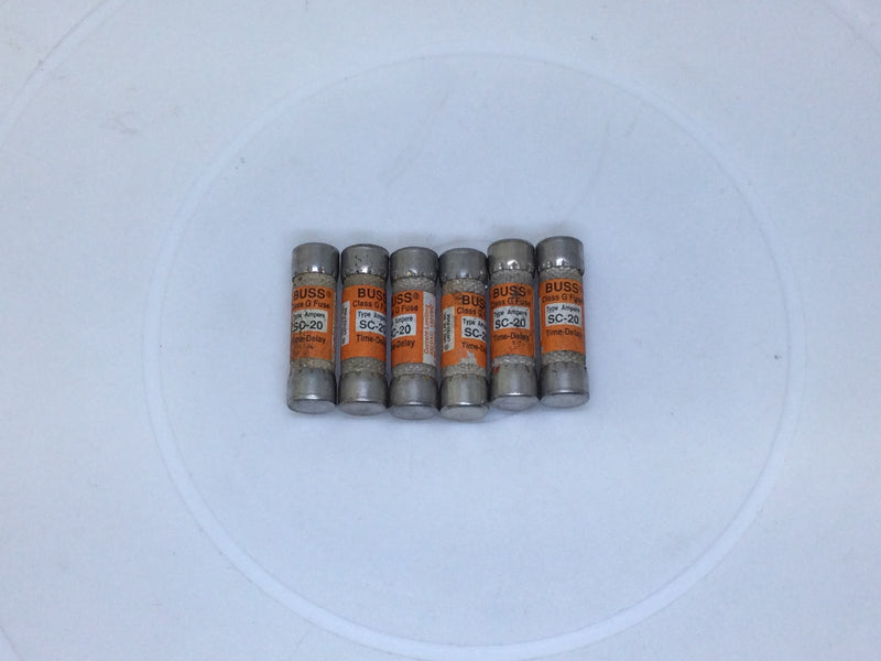 Bussman SC-20 20 Amp 480V Time Delay Class G Fuse