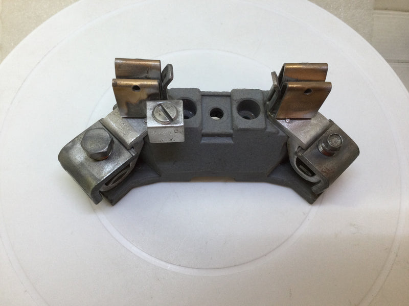 B&C Porcelain Meter Socket Replacement Block 100-200 Amp - 1 1/2" x 6" Base/Flat Angled corner