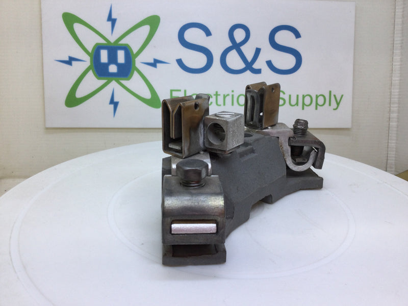 B&C Porcelain Meter Socket Replacement Block 100-200 Amp - 1 1/2" x 6" Base/Flat Angled corner