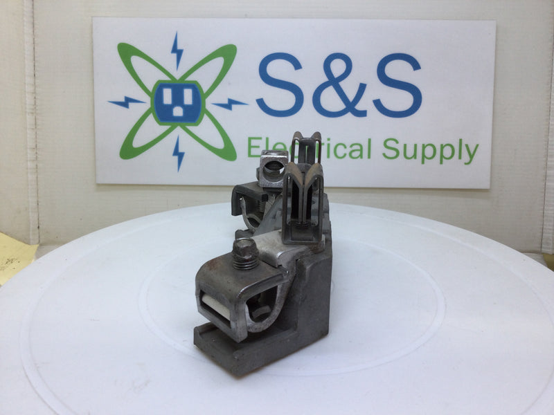 B&C Porcelain Meter Socket Replacement Block 100-200 Amp - 1 1/2" x 6" Base/Flat Angled corner