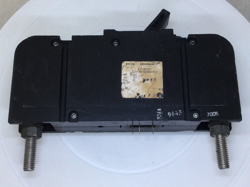 Heinemann GJ1-B2-DU-0250-01C 250 Amp 1 Pole 125V Special Purpose Circuit Breaker
