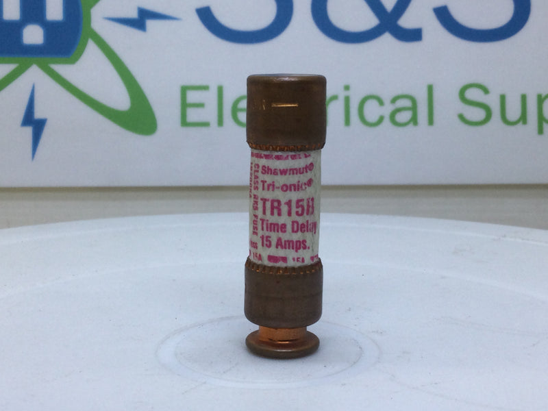 Gould/Shawmut TR15R 15 Amp 250V Dual Element Class RK5 Fuse