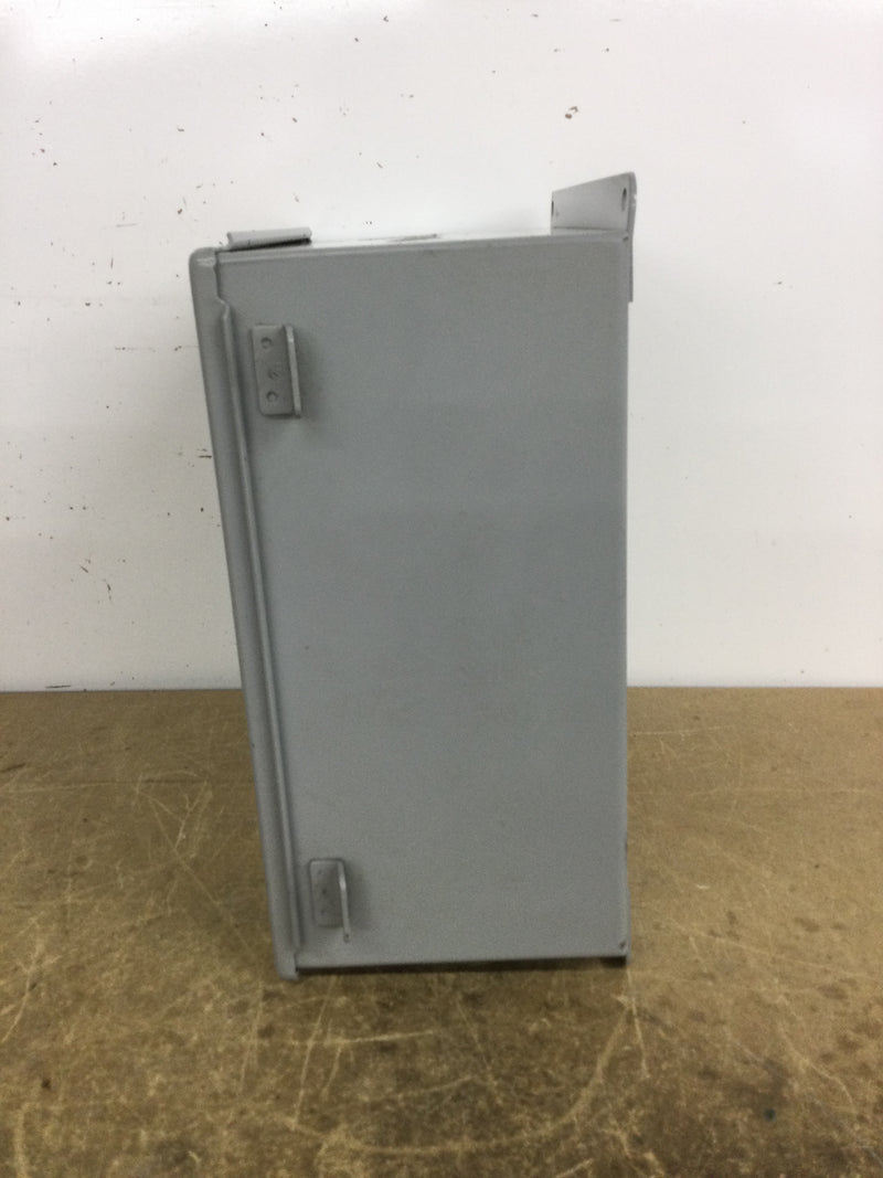 Hoffman A1212CH 12X12X6 Wall Mount Electrical Enclosure W/Backplate and Allen Bradley 800T-PB16 Push Button