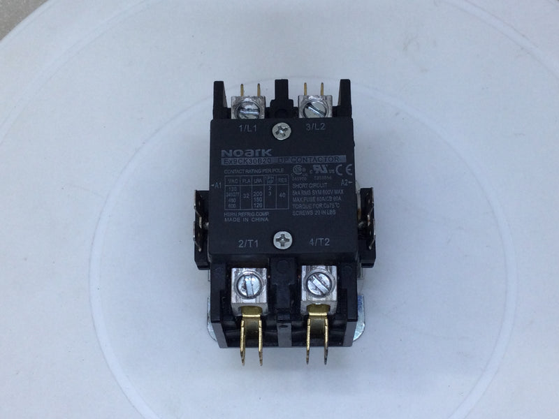 Noark EX9CK30B20 30 Amp 120V 50/60Hz Definite Purpose Contactor