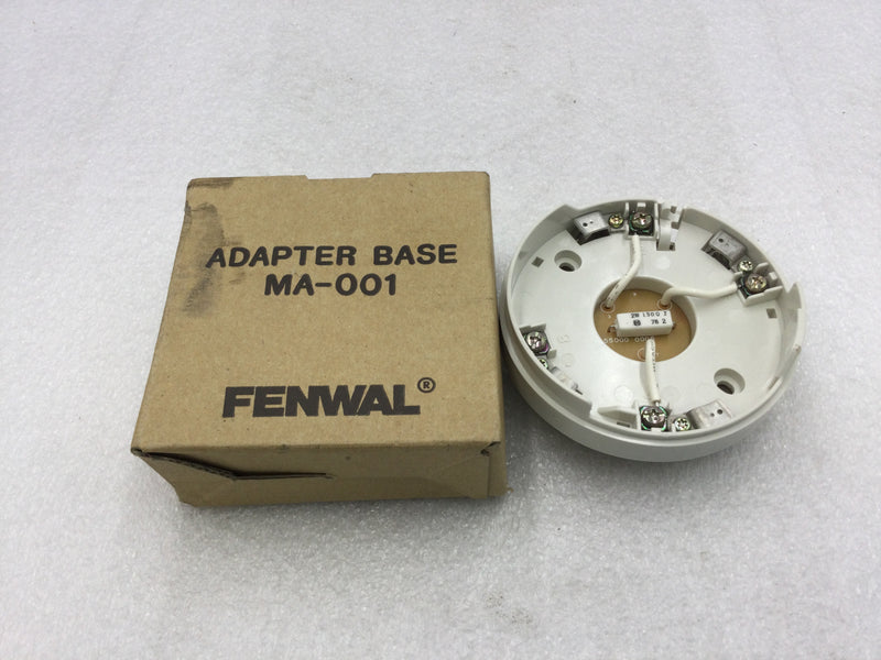 Fenwal MA-001 Adapter Base for Older Style Smoke Detector Bases and Heads