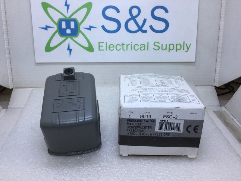 Square D Type FSG-2 Class 9013 Pumptrol Water Pump Pressure Switch