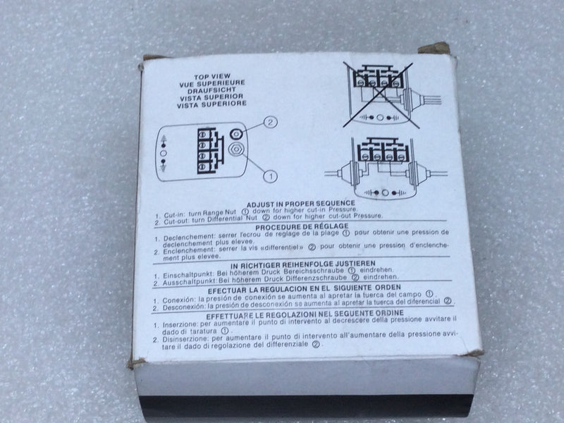 Square D Type FSG-2 Class 9013 Pumptrol Water Pump Pressure Switch