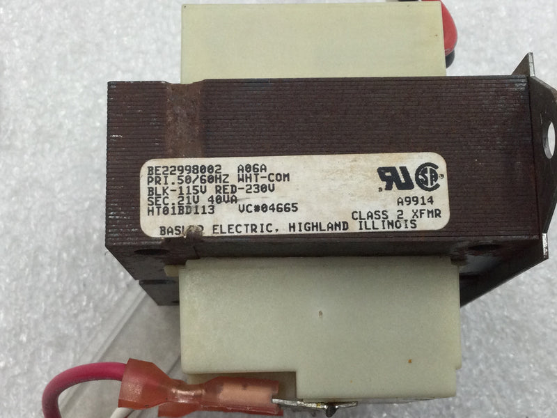 Basler Electric  BE22998002 Transformer 115-230V 50/60Hz Class 2