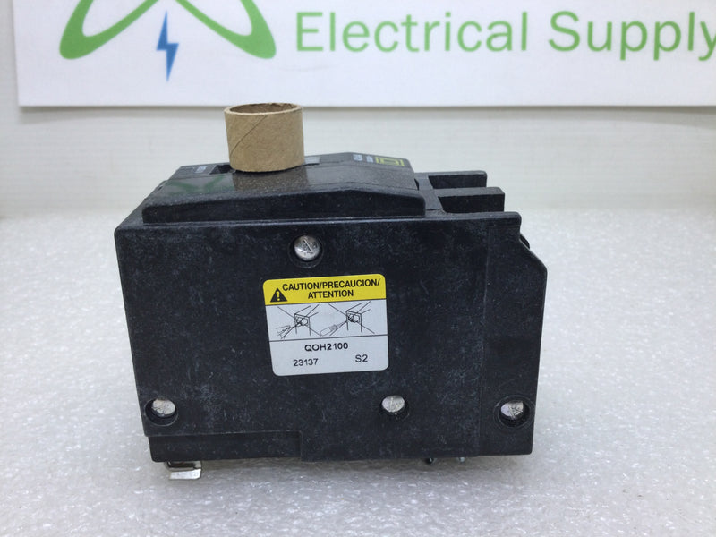 Square D QOH2100 100 Amp 2 Pole 120/240V Plug on Circuit Breaker