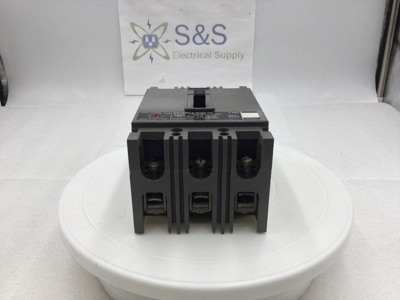 Westinghouse HFB3480ML 50 Amp 3 Pole 600V Circuit Breaker