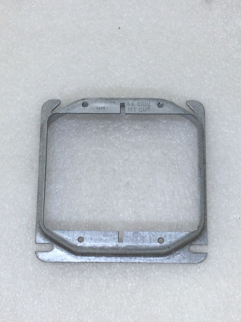 Lot of 10 Mixed Brands 3/4" Raised 4" Square Two Gang Mud Ring