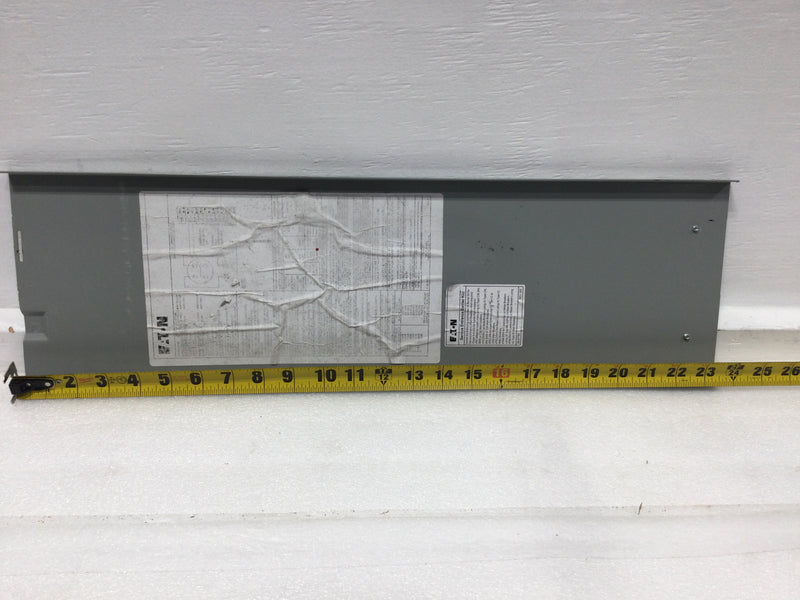 Eaton MBB1224B100BCS Cover Only 100 Amp 12 Space/24 Circuit 120/240 VAC 7" X 23.75"