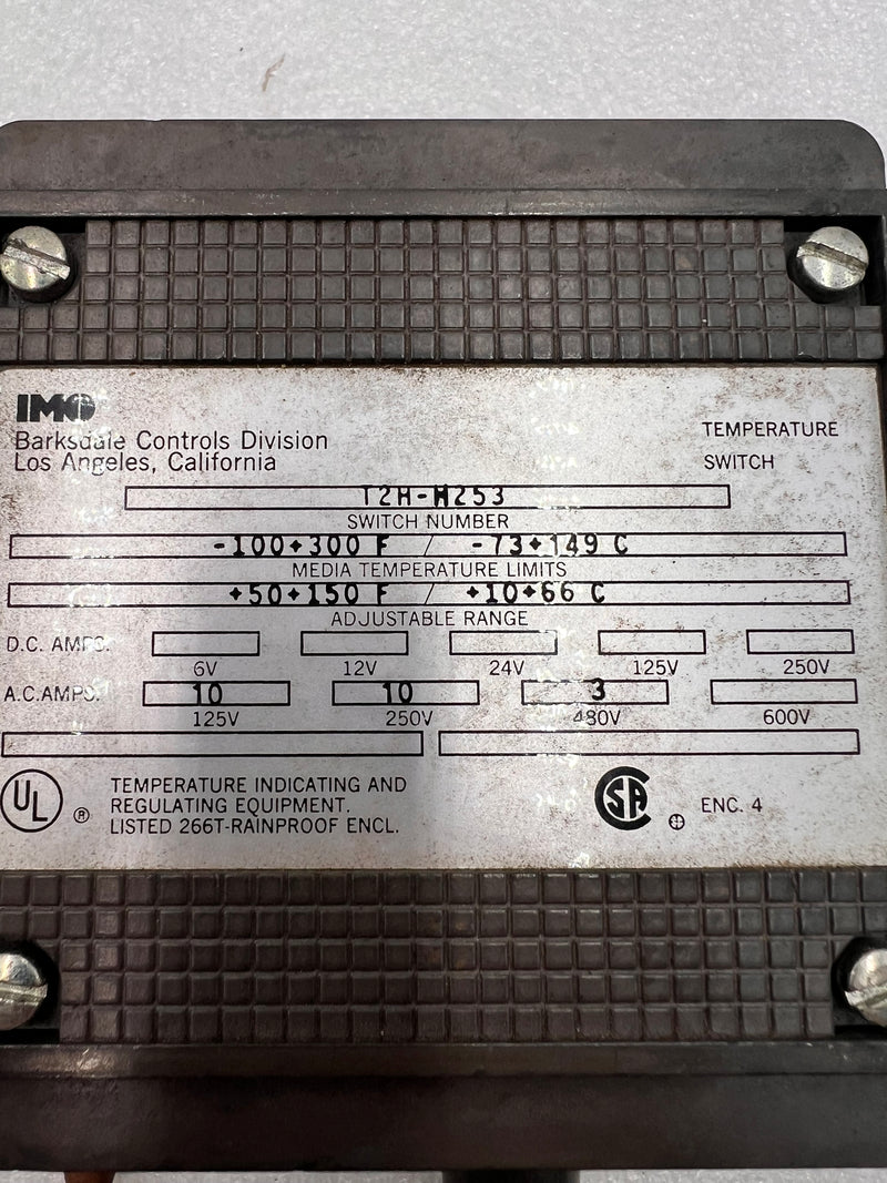 Barksdale Temperature Switch T2H-H253