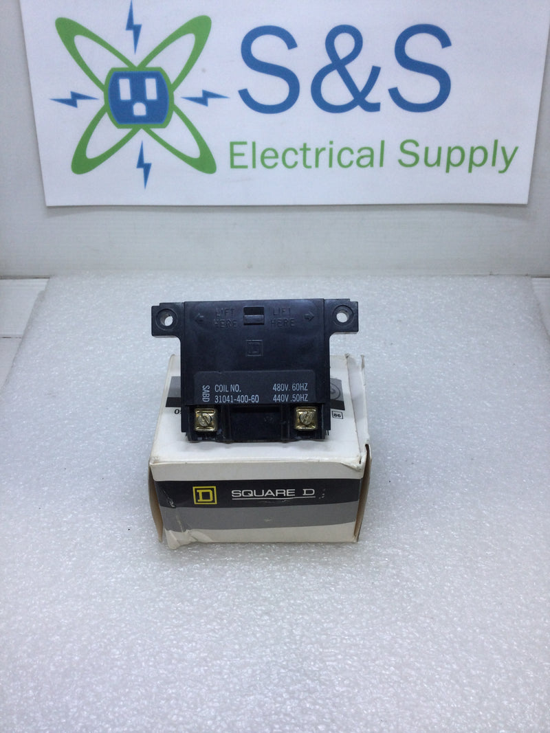 Square D 31041-400-60 Magnetic Coil Size 00-1 440/480V 50/60Hz