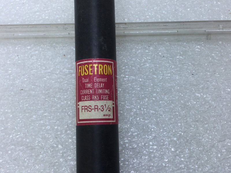 Fusetron/Bussmann FRS-R 3-1/2 600V 3-1/2 Amp Dual Element Current Limiting Time delay Fuse Class RK5