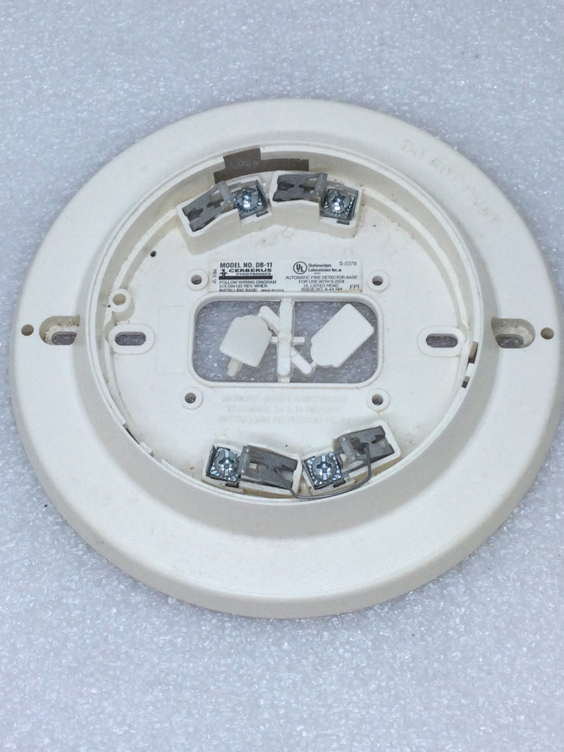 Cerberus Pyrotronics DB-11 Smoke Detector Base 500-094151