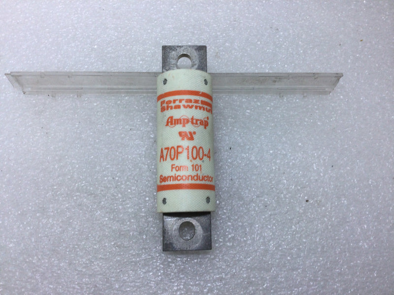 Ferraz/Shawmut Amp-Trap A70P100-4 100 Amp 700V Form 101 Semi Conductor