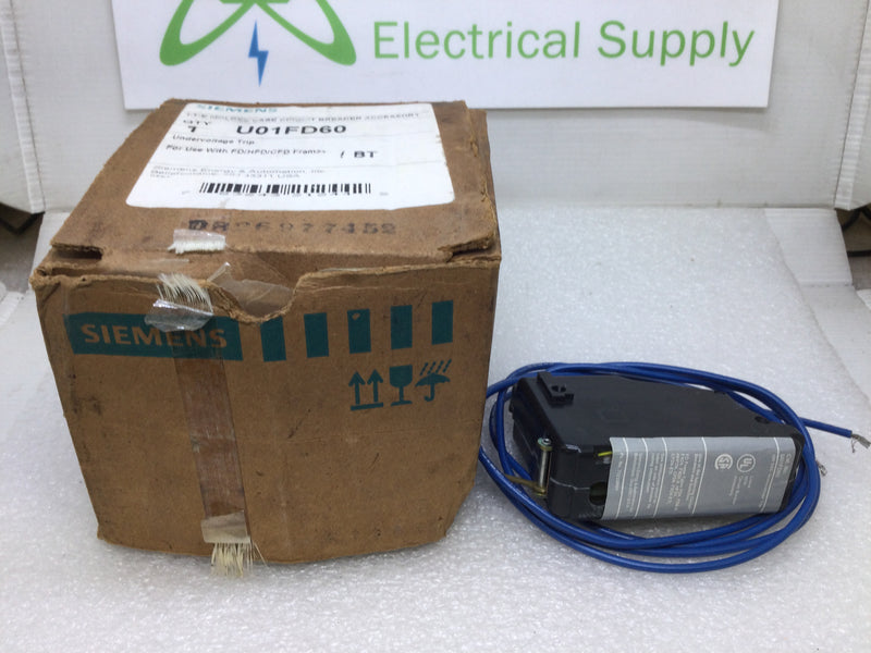 Siemens UO1FD60 120V UV Trip Circuit Breaker Accessory