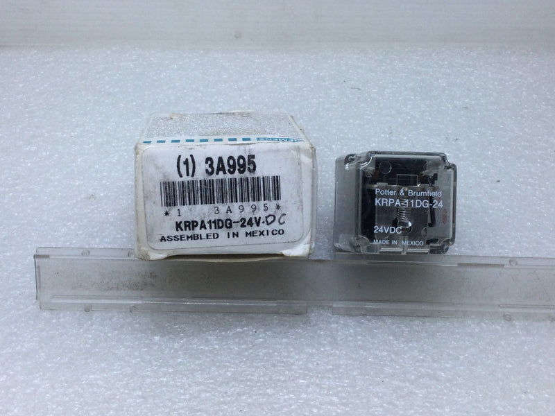 Siemens/Potter & Brumfield KRPA-11DG-24 Relay 24VDC 12 Amp 120VAC 8-Pins