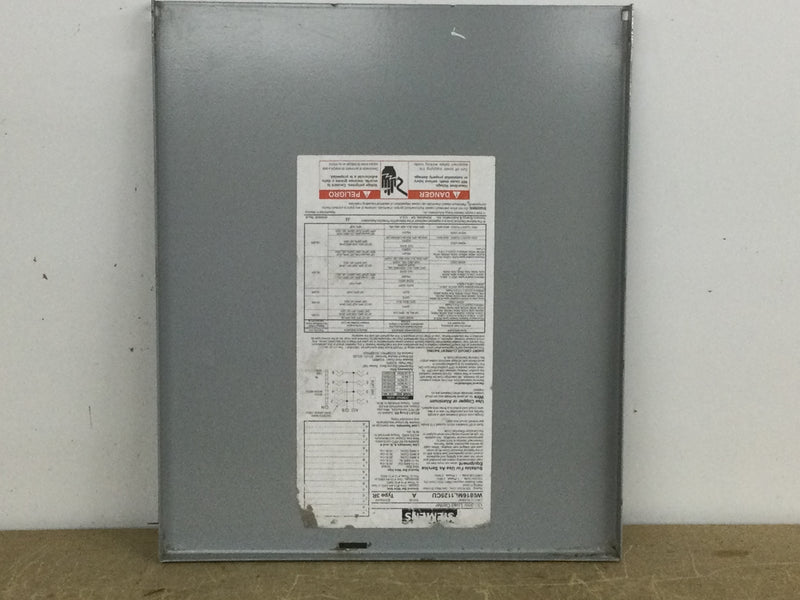 Siemens W0816ML1125CU Outdoor Load Center Cover Only Nema 3R 125Amp 120/240V 14 5/8" x 12 1/4"