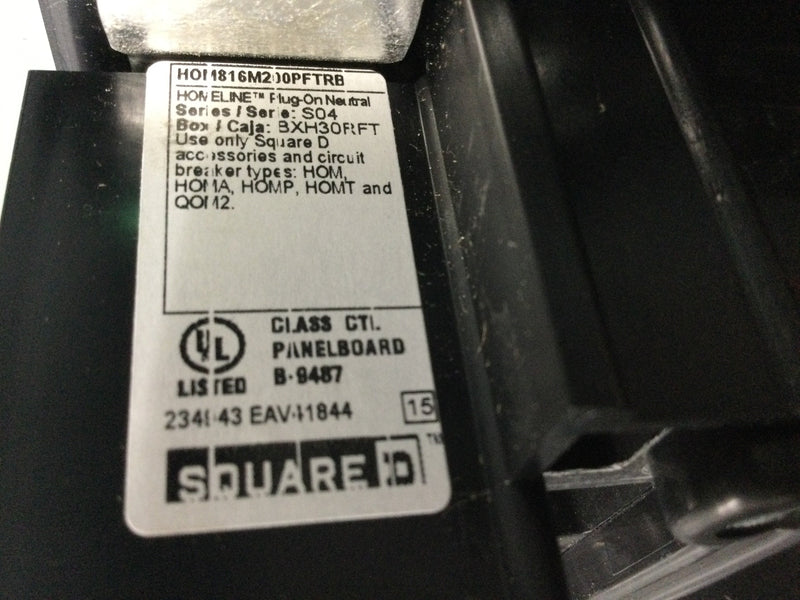 Square D Schneider HOM816M200PFTRB Circuit Breaker Load Center 200A, 8 Space /16 Circuit NEMA 3 Outdoor Main Breaker