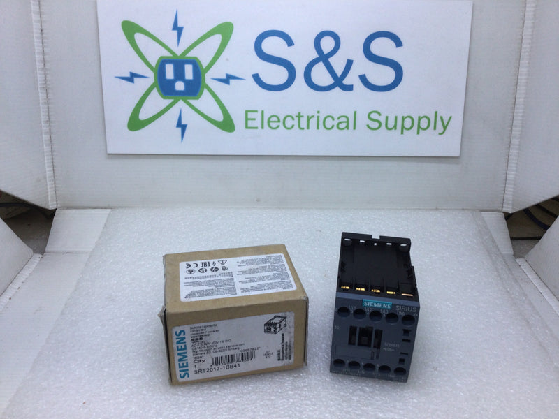 Siemens 3RT2017-1BB41 3 Phase Schutz/Contactor 10Hp 600VAC Max 24VDC