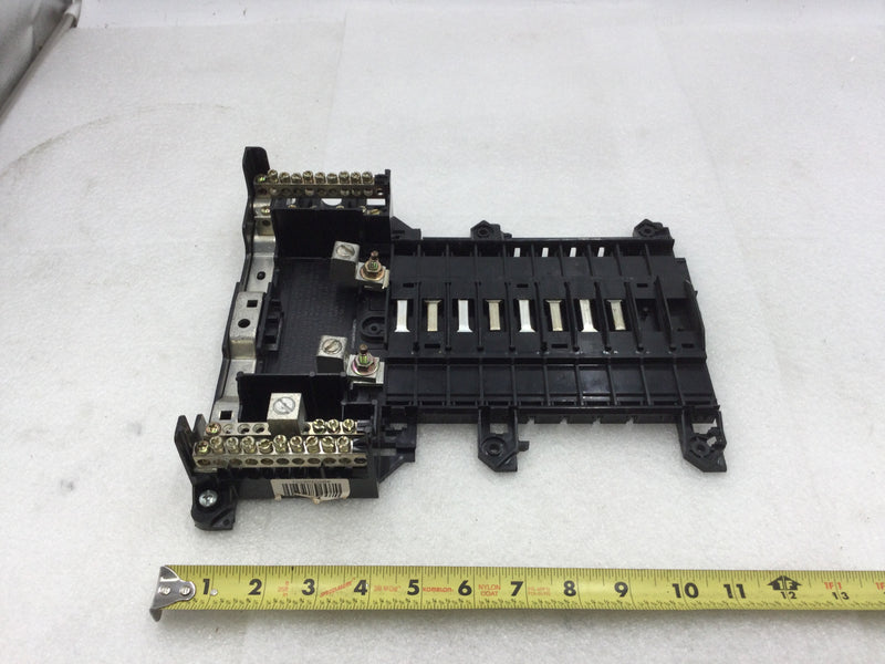 Square D QO11624L125GRB Load Center 125 Amp 120/240 VAC 1 Phase 8 Space 24 Circuit Guts Only 10" x 11.5"