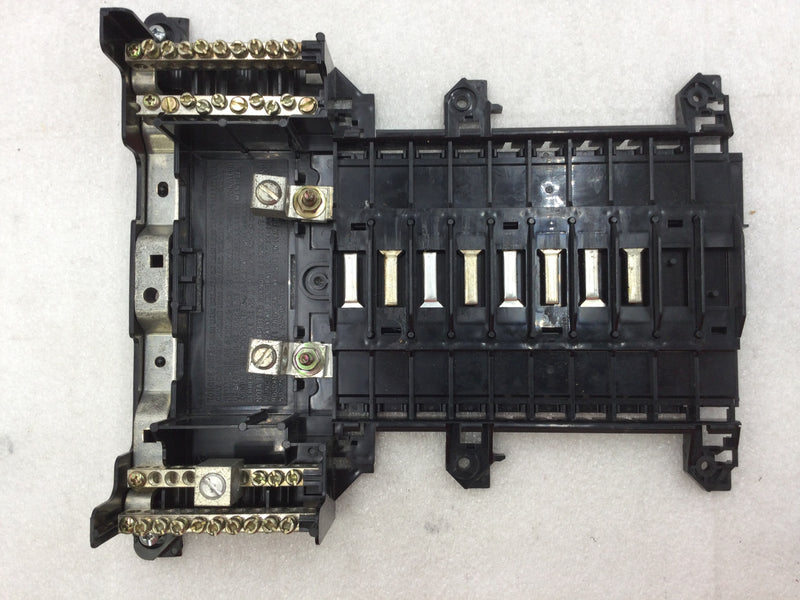 Square D QO11624L125GRB Load Center 125 Amp 120/240 VAC 1 Phase 8 Space 24 Circuit Guts Only 10" x 11.5"