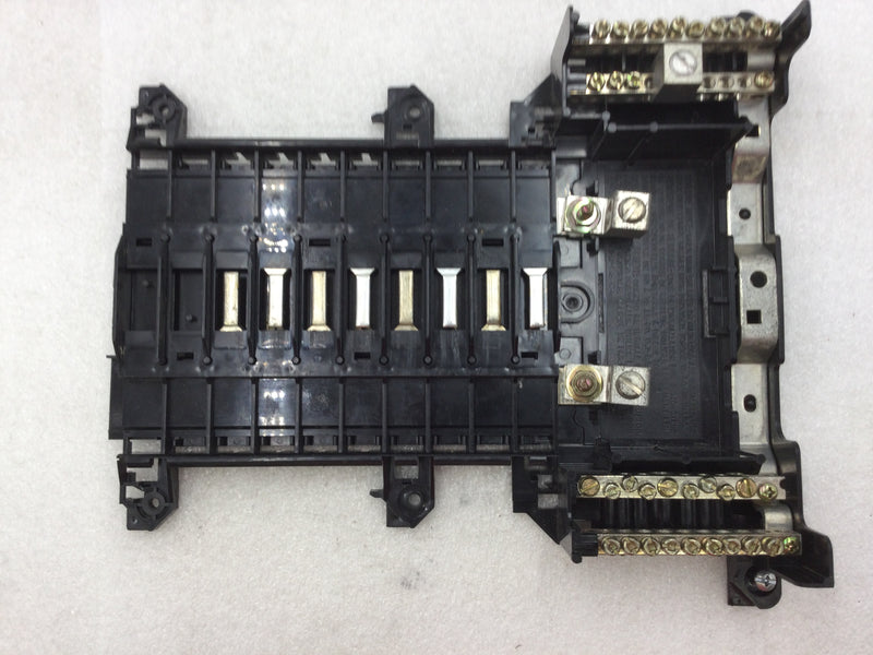 Square D QO11624L125GRB Load Center 125 Amp 120/240 VAC 1 Phase 8 Space 24 Circuit Guts Only 10" x 11.5"