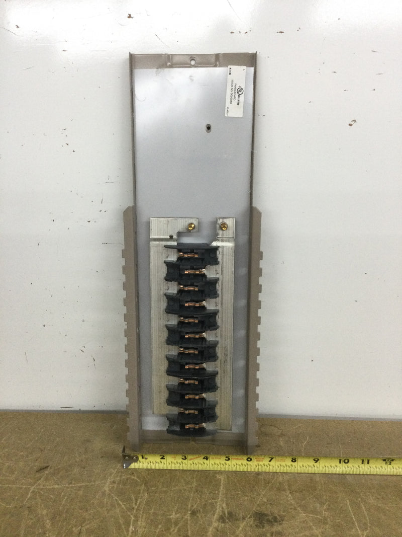 Eaton/Cutler-Hammer CHEC24B100E 10 Space/20 Circuit Main Load Center Guts Only 6" X 18"