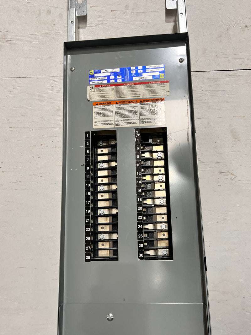 Square D NQOD Panelboard 208Y/120 3Ø 4 Wire Delta 240v 300 Amps 30 space Guts