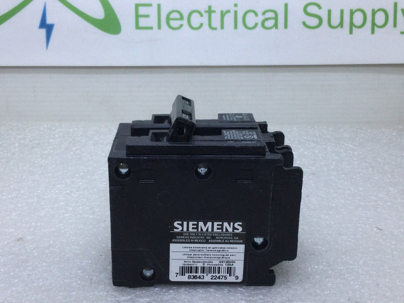 Siemens Q2125HH 125 Amp 2 Pole 120/240V 65KA Circuit Breaker