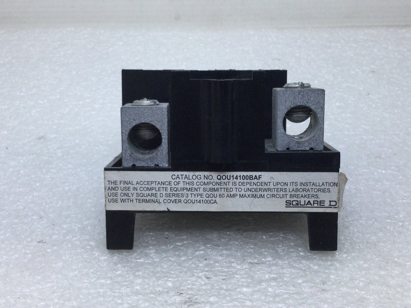 Square D QOU14100BAF 4-Pole 100 Amp QOU14100JBAF Jumper Bar Base Assembly