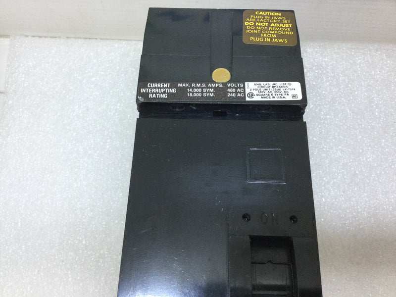 Square D FA24030AC 30 Amp 2 Pole 480V I Line Circuit Breaker