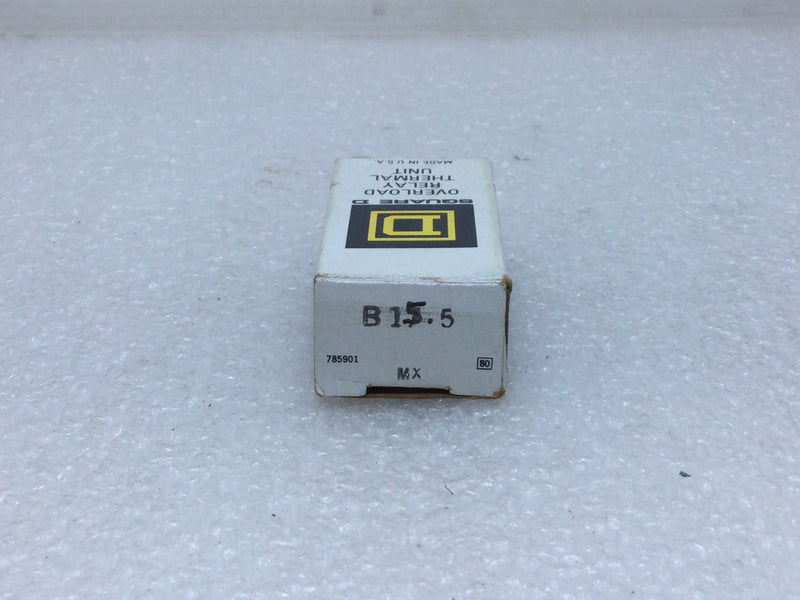 Square D B15.5 Overload Relay Thermal Unit