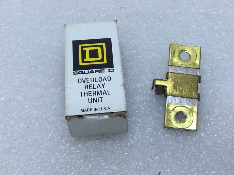 Square D B15.5 Overload Relay Thermal Unit