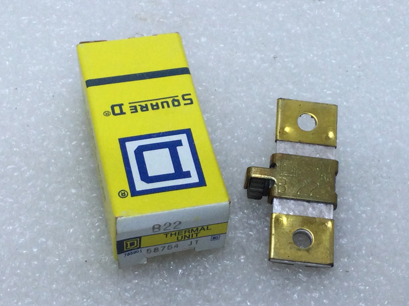 Square D B22 Overload Relay Thermal Unit