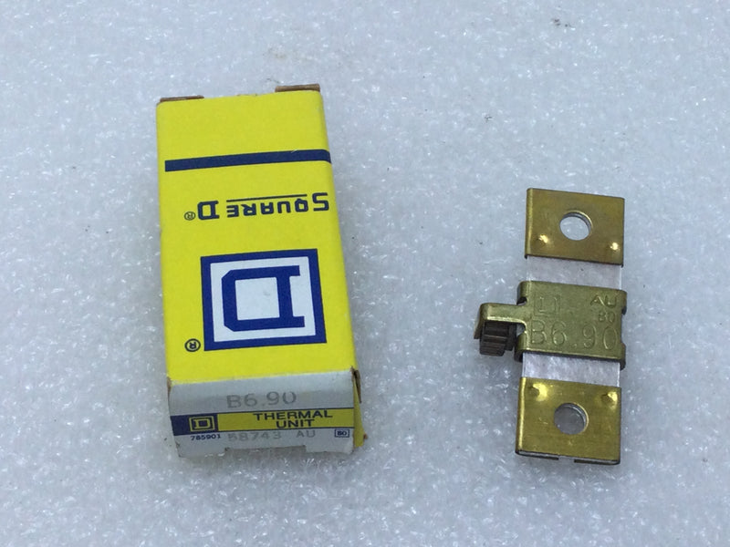 Square D B6.90 Overload Relay Thermal Unit Heater B6.90